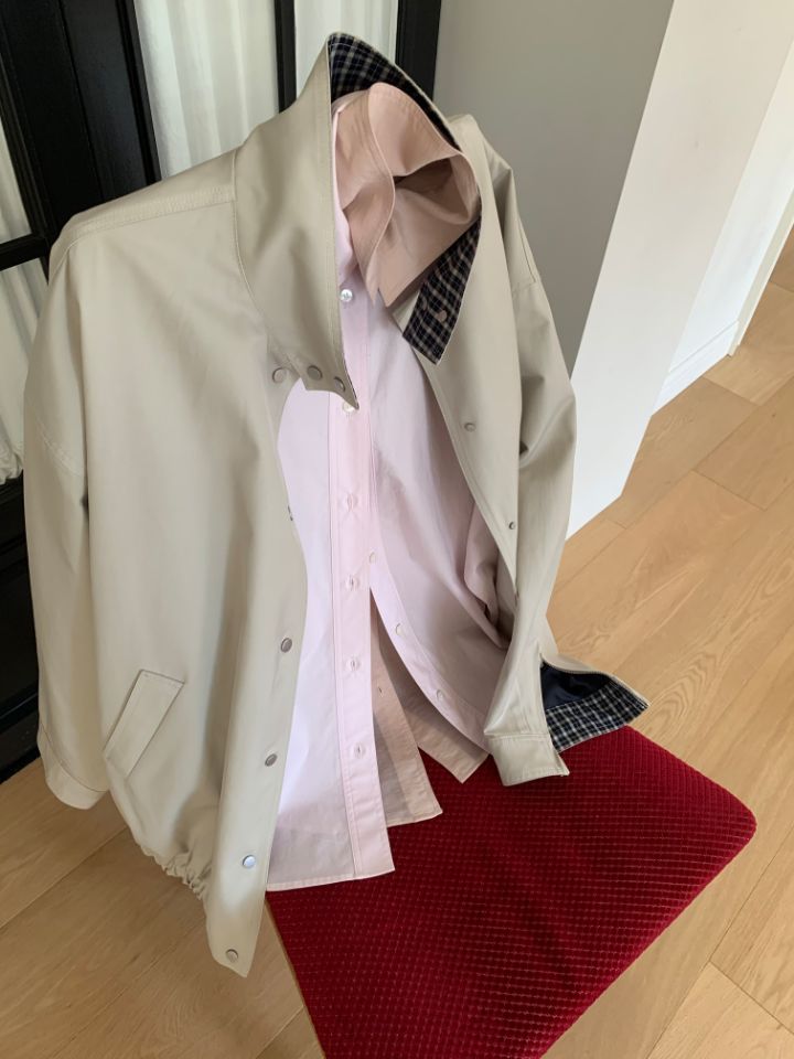 MARE韓國代購女士新款時尚休閑人氣26春夏真品夾克格紋短款MARE夾克