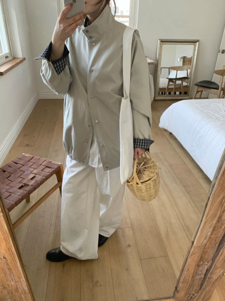 MARE韓國代購女士新款時尚休閑人氣26春夏真品夾克格紋短款MARE夾克圖色2