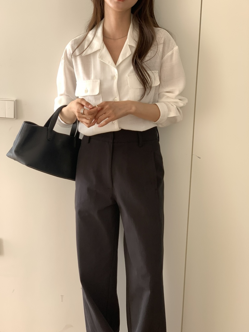 NOTICE韓國直郵女裝新品人氣休閑時尚推薦職業襯衫蕾絲衫NOTICE襯衫/蕾絲衫