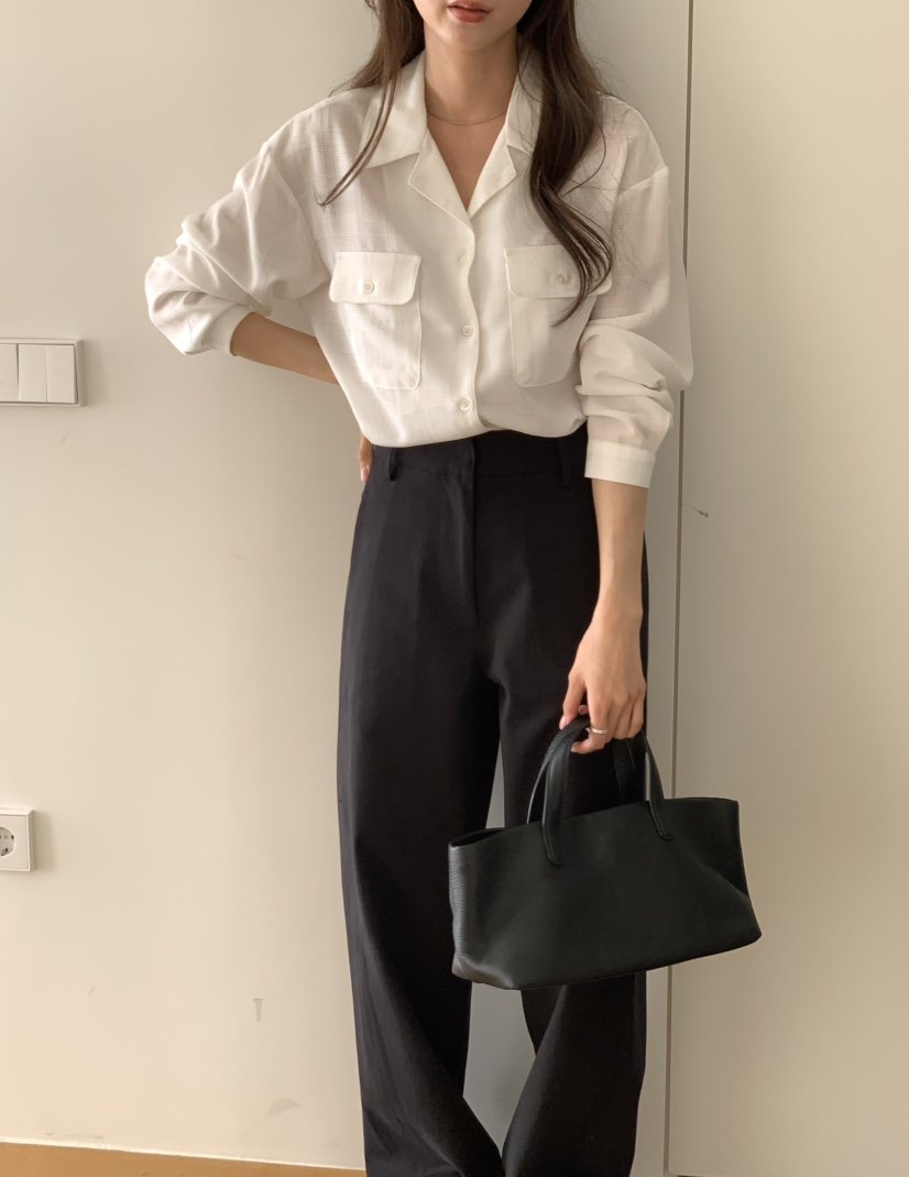 NOTICE韓國直郵女裝新品人氣休閑時尚推薦職業襯衫蕾絲衫NOTICE襯衫/蕾絲衫