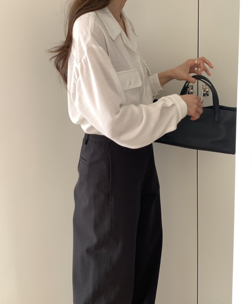 NOTICE韓國直郵女裝新品人氣休閑時尚推薦職業襯衫蕾絲衫NOTICE襯衫/蕾絲衫