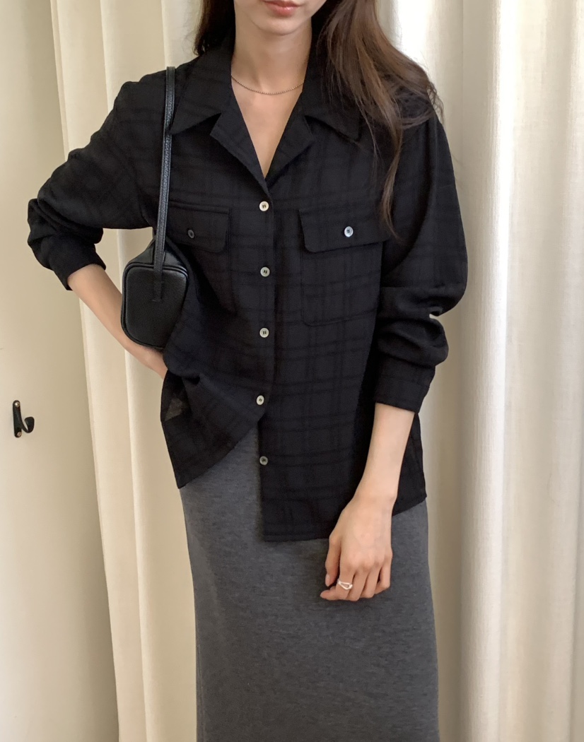 NOTICE韓國直郵女裝新品人氣休閑時尚推薦職業襯衫蕾絲衫NOTICE襯衫/蕾絲衫