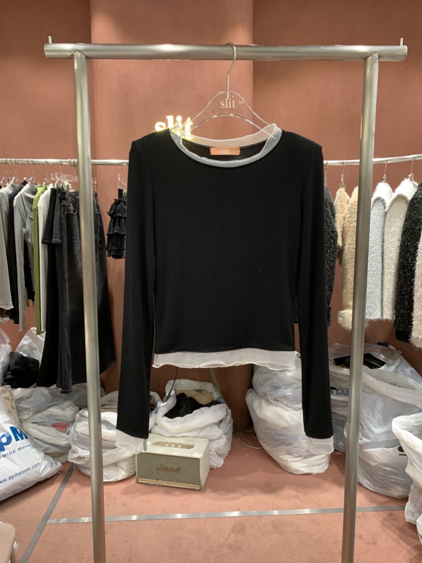 SLIT韓國代購女裝新款真品職業熱賣時尚人氣休閑26春夏長袖T恤SLIT長袖T恤圖色3