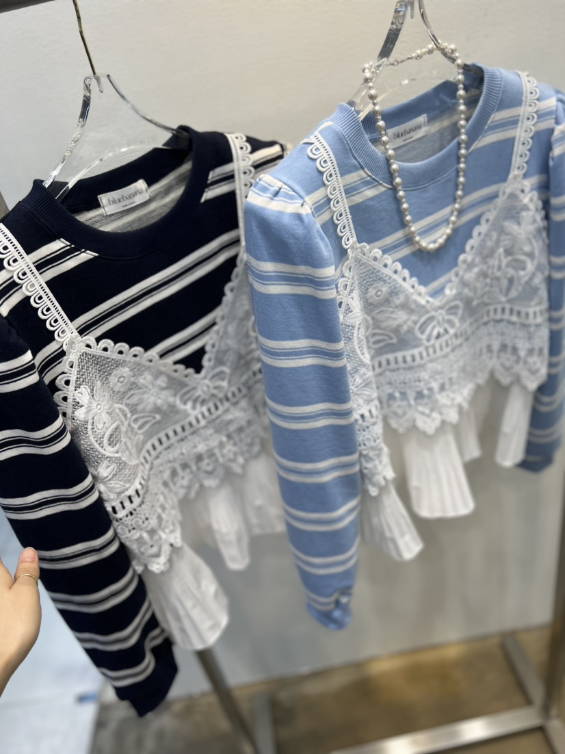 BLUE BANANA東大門直郵女士新款26春夏時尚熱賣職業長袖T恤BLUE BANANA長袖T恤