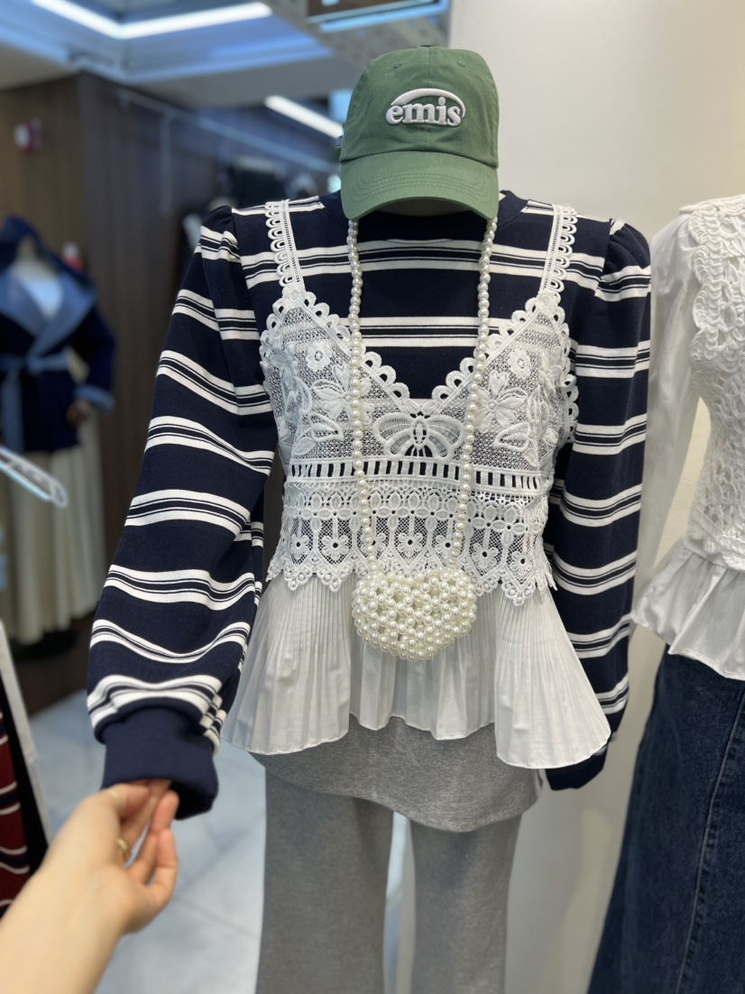 BLUE BANANA東大門直郵女士新款26春夏時尚熱賣職業長袖T恤BLUE BANANA長袖T恤