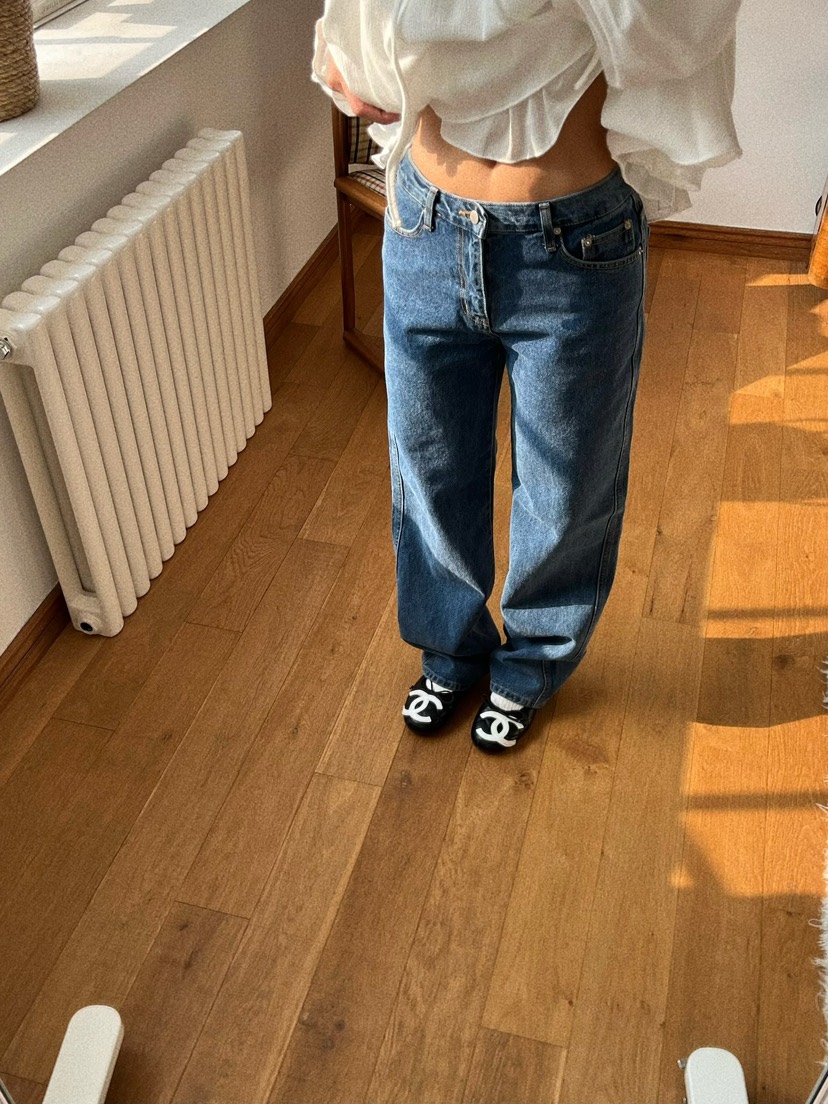 LOVE PULL韓國直郵女士新款真品職業推薦休閑牛仔褲復古LOVE PULL牛仔褲