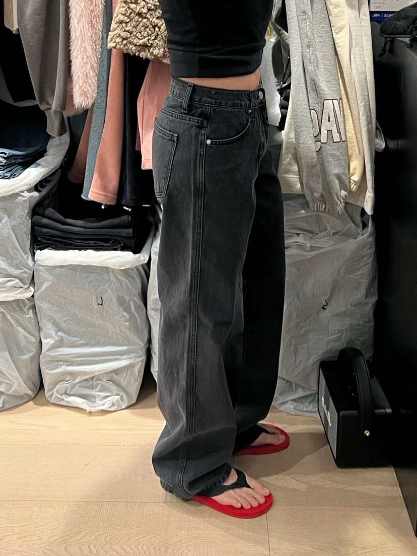 LOVE PULL韓國直郵女士新款真品職業推薦休閑牛仔褲復古LOVE PULL牛仔褲