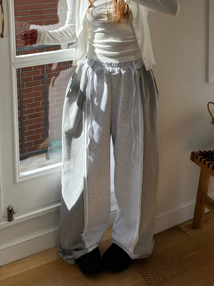 LOVE PULL東大門直郵女裝新款職業26春夏推薦休閑褲含腰繩LOVE PULL休閑褲