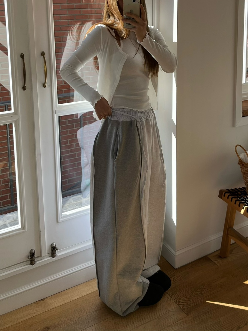 LOVE PULL東大門直郵女裝新款職業26春夏推薦休閑褲含腰繩LOVE PULL休閑褲