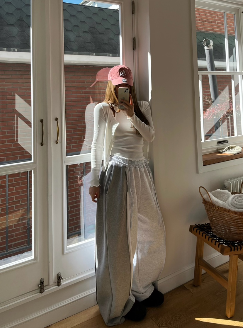 LOVE PULL東大門直郵女裝新款職業26春夏推薦休閑褲含腰繩LOVE PULL休閑褲