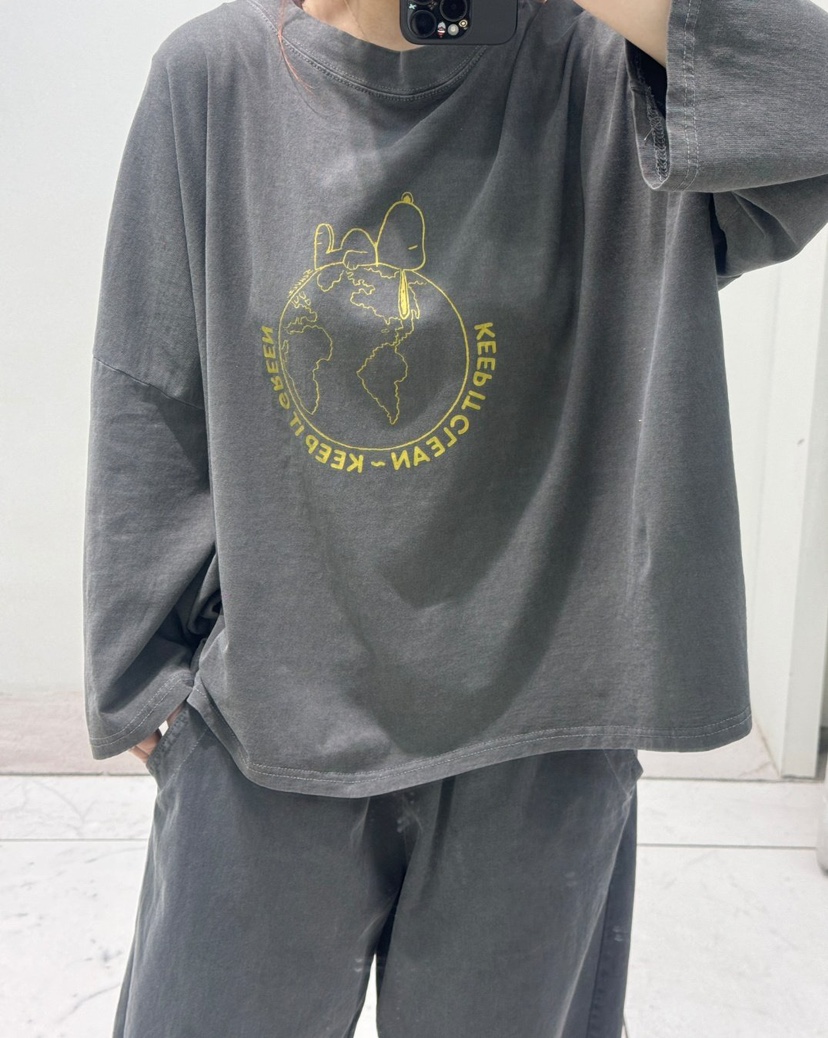 ZACCU東大門代購女士新款人氣真品時尚26春夏長袖T恤史努比ZACCU長袖T恤