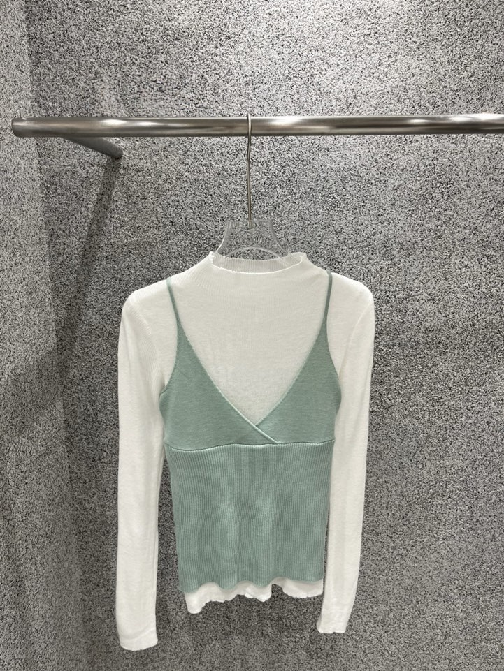 UNA/THE MAY韓國代購女士新品熱賣吊帶背心不含內搭絲綢THEMAY/UNA吊帶/背心圖色2