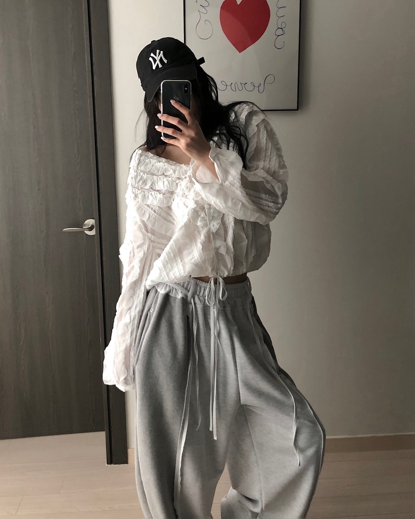 LOVE PULL東大門代購女裝新款職業推薦熱賣襯衫蕾絲衫褶皺LOVE PULL襯衫/蕾絲衫