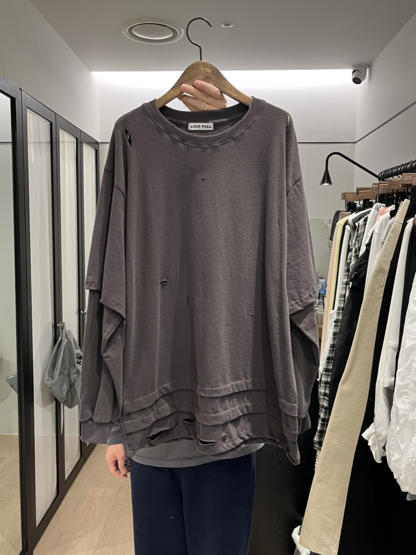 LOVE PULL東大門直郵女裝新品熱賣真品人氣職業推薦長袖T恤LOVE PULL長袖T恤圖色2