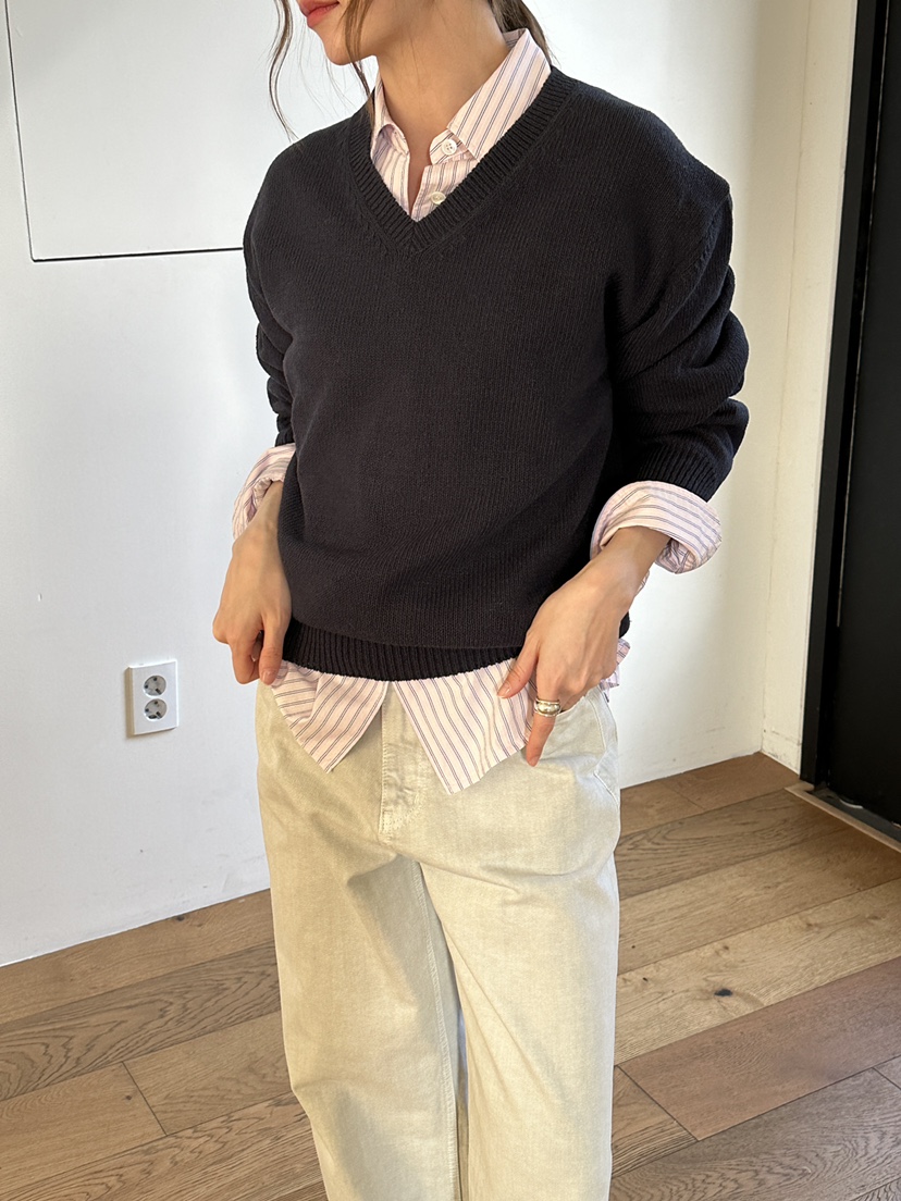 JEONG GAM STUDIOS東大門代購女裝新款推薦休閑針織衫棉布JEONG GAM STUDIOS針織衫