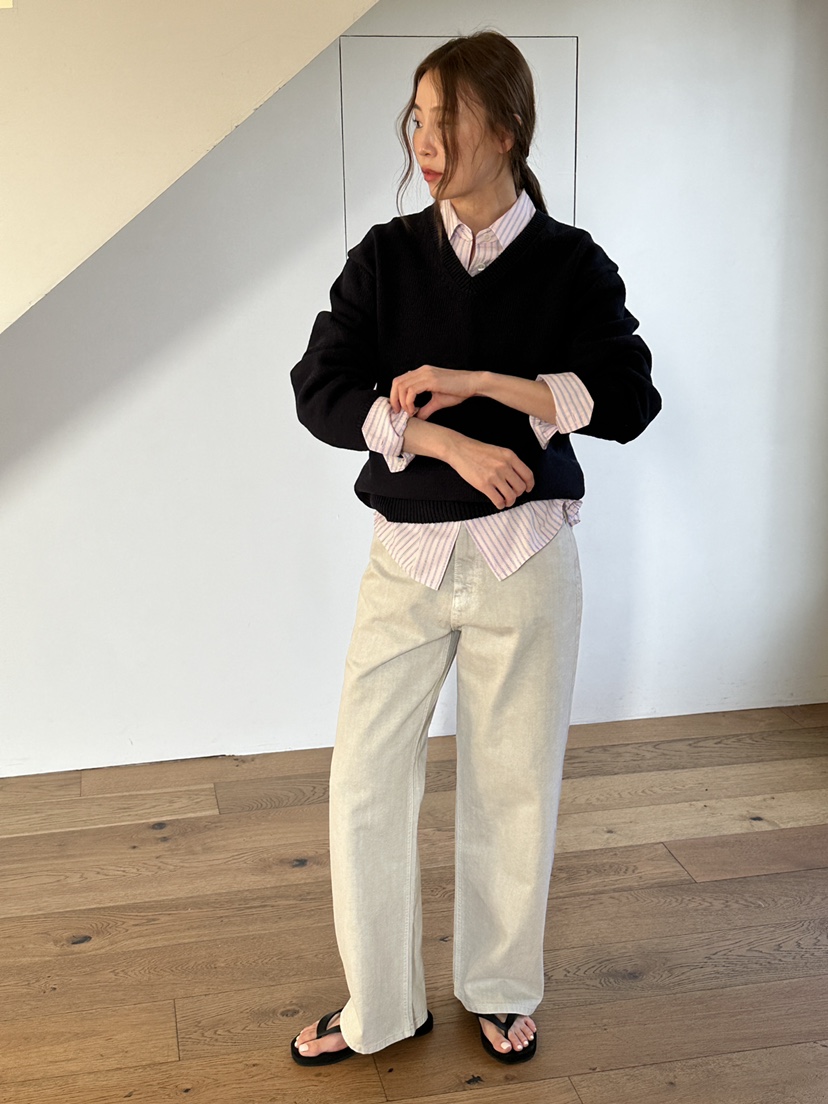 JEONG GAM STUDIOS東大門代購女裝新款推薦休閑針織衫棉布JEONG GAM STUDIOS針織衫