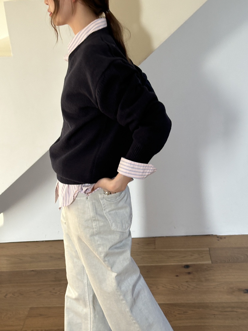 JEONG GAM STUDIOS東大門代購女裝新款推薦休閑針織衫棉布JEONG GAM STUDIOS針織衫