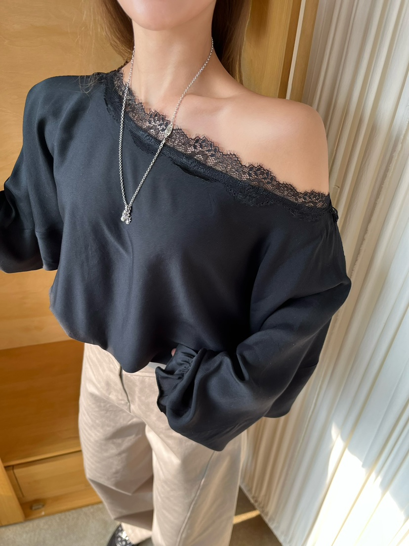 LOVE PULL東大門直郵女士新款真品推薦人氣休閑襯衫蕾絲衫LOVE PULL襯衫/蕾絲衫