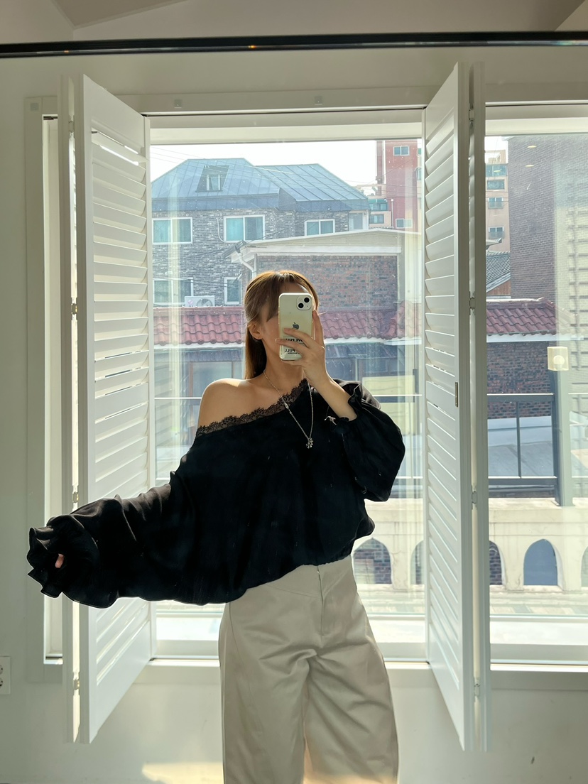 LOVE PULL東大門直郵女士新款真品推薦人氣休閑襯衫蕾絲衫LOVE PULL襯衫/蕾絲衫