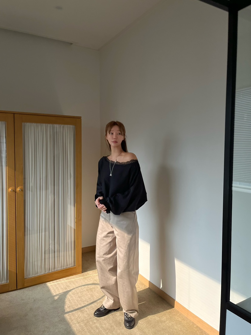 LOVE PULL東大門直郵女士新款真品推薦人氣休閑襯衫蕾絲衫LOVE PULL襯衫/蕾絲衫