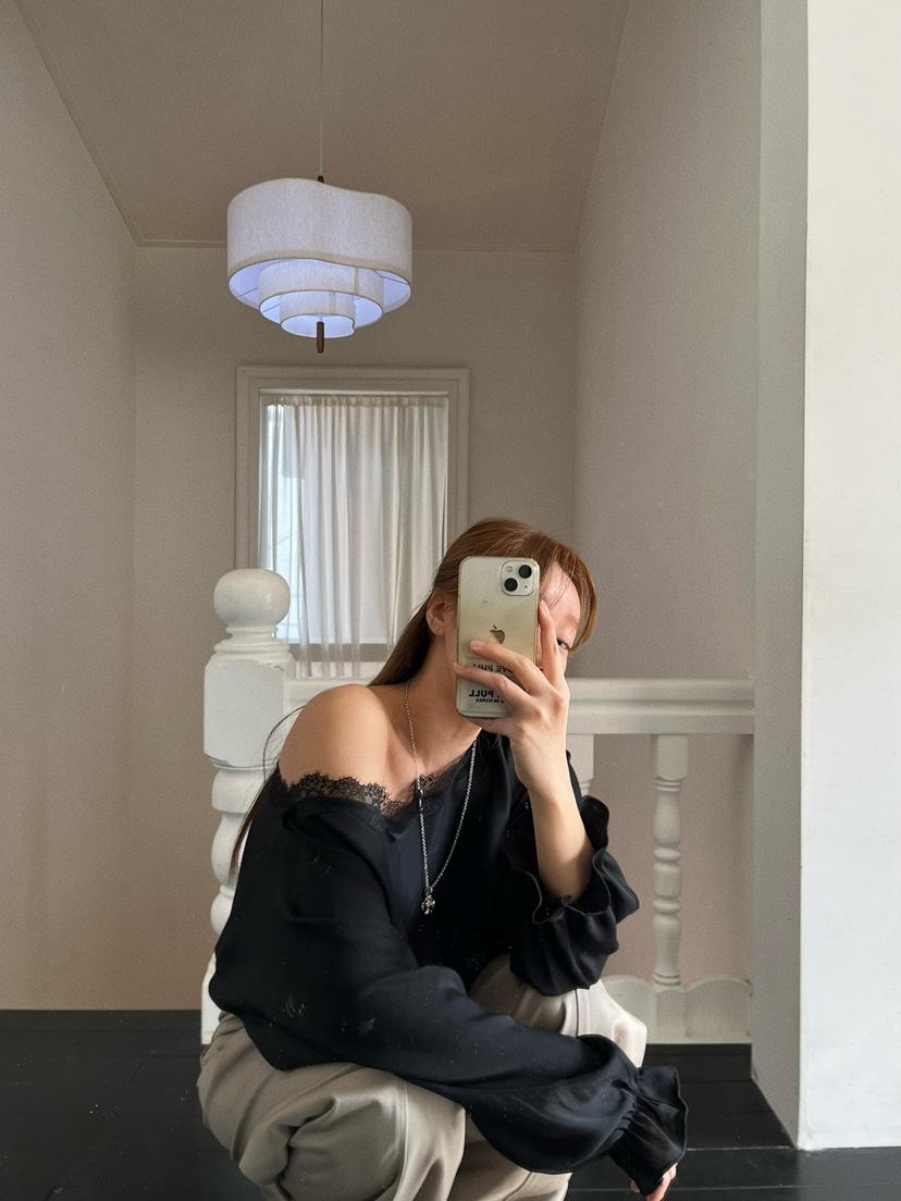 LOVE PULL東大門直郵女士新款真品推薦人氣休閑襯衫蕾絲衫LOVE PULL襯衫/蕾絲衫