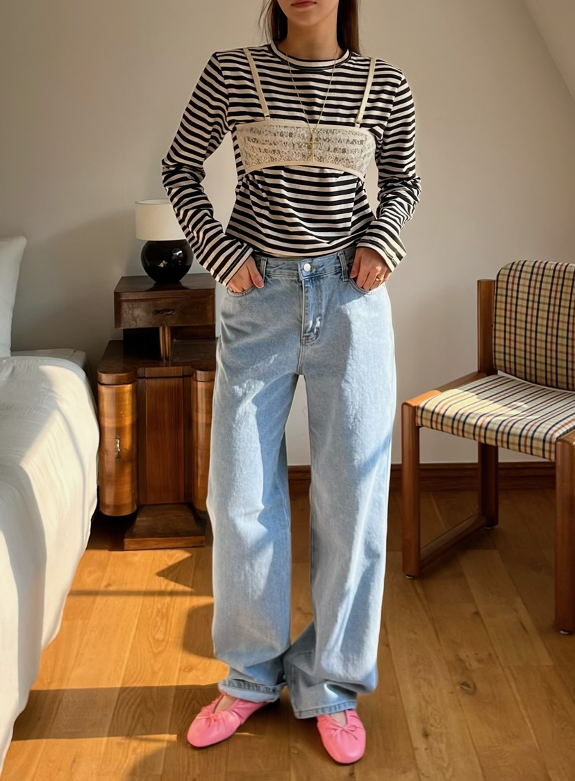 LOVE PULL韓國代購女士新品推薦時尚人氣熱賣休閑長袖T恤LOVE PULL長袖T恤