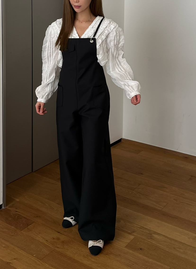 LOVE PULL韓國直郵女裝新款人氣26春夏休閑背帶褲不含內搭LOVE PULL背帶褲