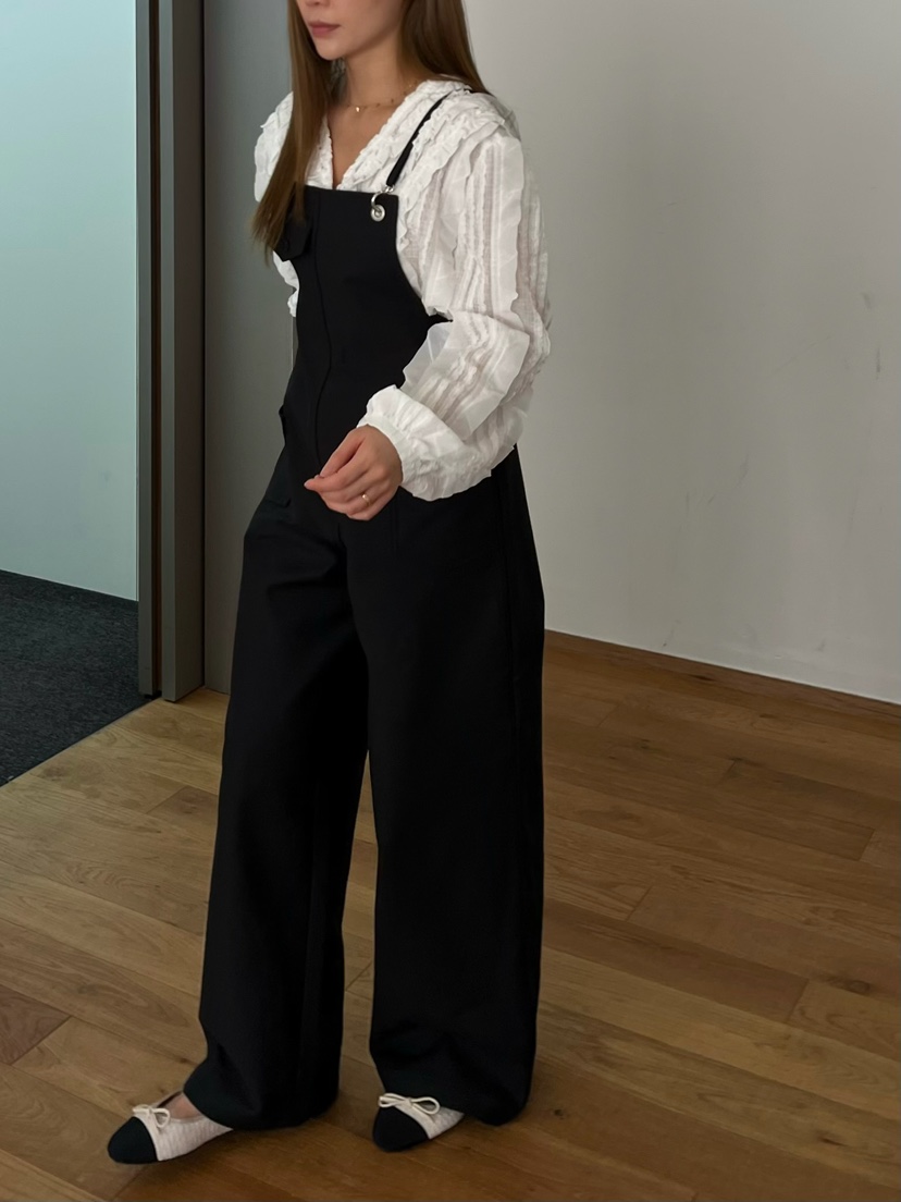 LOVE PULL韓國直郵女裝新款人氣26春夏休閑背帶褲不含內搭LOVE PULL背帶褲