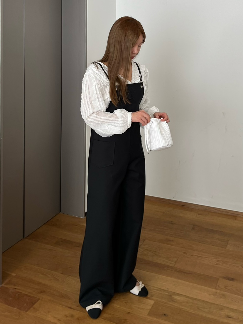 LOVE PULL韓國直郵女裝新款人氣26春夏休閑背帶褲不含內搭LOVE PULL背帶褲