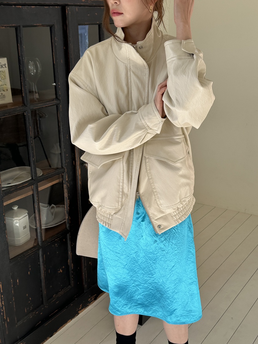 JEONG GAM STUDIOS東大門代購女裝新品推薦休閑職業皮衣JEONG GAM STUDIOS皮衣