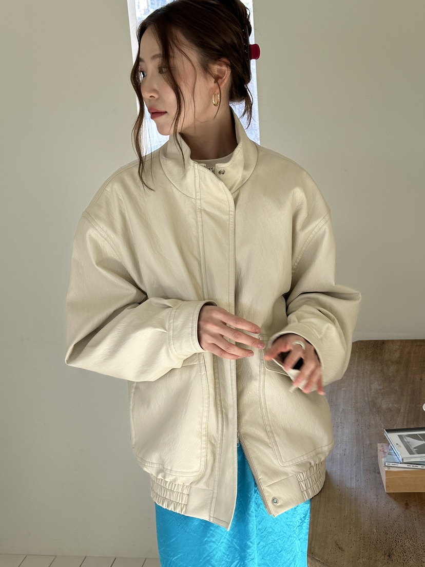 JEONG GAM STUDIOS東大門代購女裝新品推薦休閑職業皮衣JEONG GAM STUDIOS皮衣