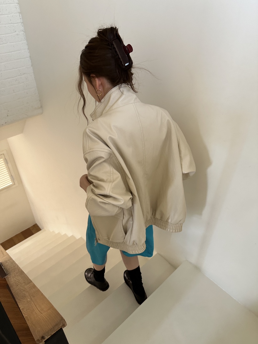 JEONG GAM STUDIOS東大門代購女裝新品推薦休閑職業皮衣JEONG GAM STUDIOS皮衣