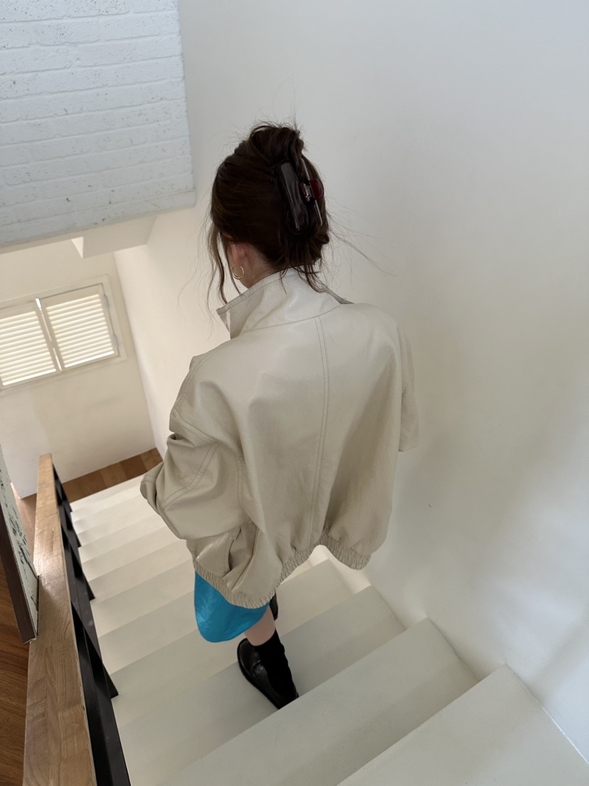 JEONG GAM STUDIOS東大門代購女裝新品推薦休閑職業皮衣JEONG GAM STUDIOS皮衣