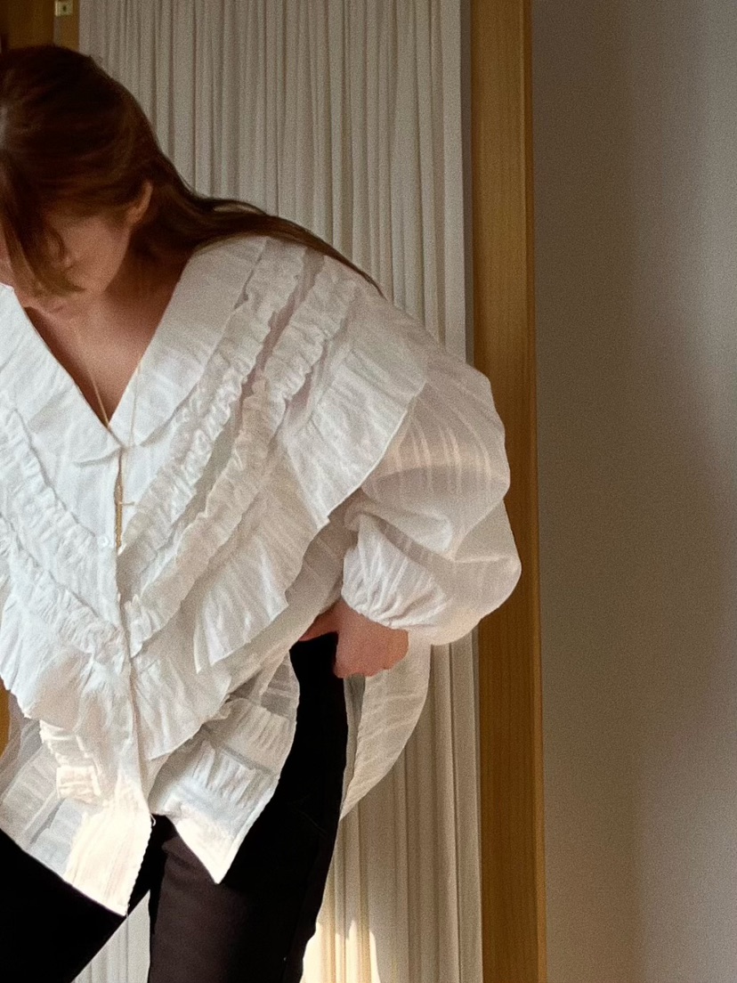 LOVE PULL東大門代購女裝新品推薦人氣職業襯衫蕾絲衫棉質LOVE PULL襯衫/蕾絲衫