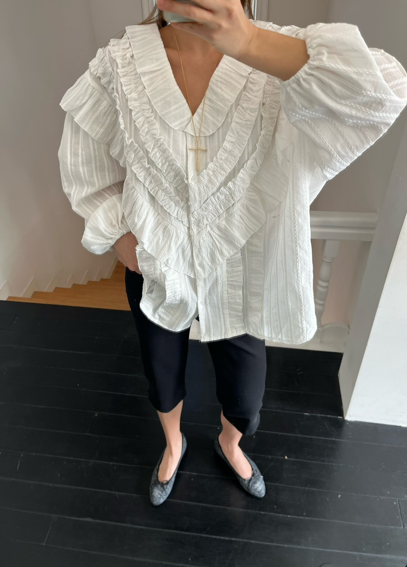 LOVE PULL東大門代購女裝新品推薦人氣職業襯衫蕾絲衫棉質LOVE PULL襯衫/蕾絲衫