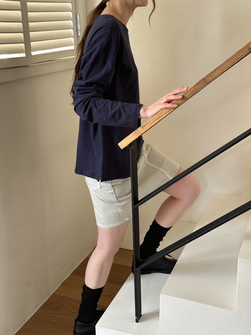 JEONG GAM STUDIOS韓國代購女士新款休閑真品26春夏長袖T恤JEONG GAM STUDIOS長袖T恤