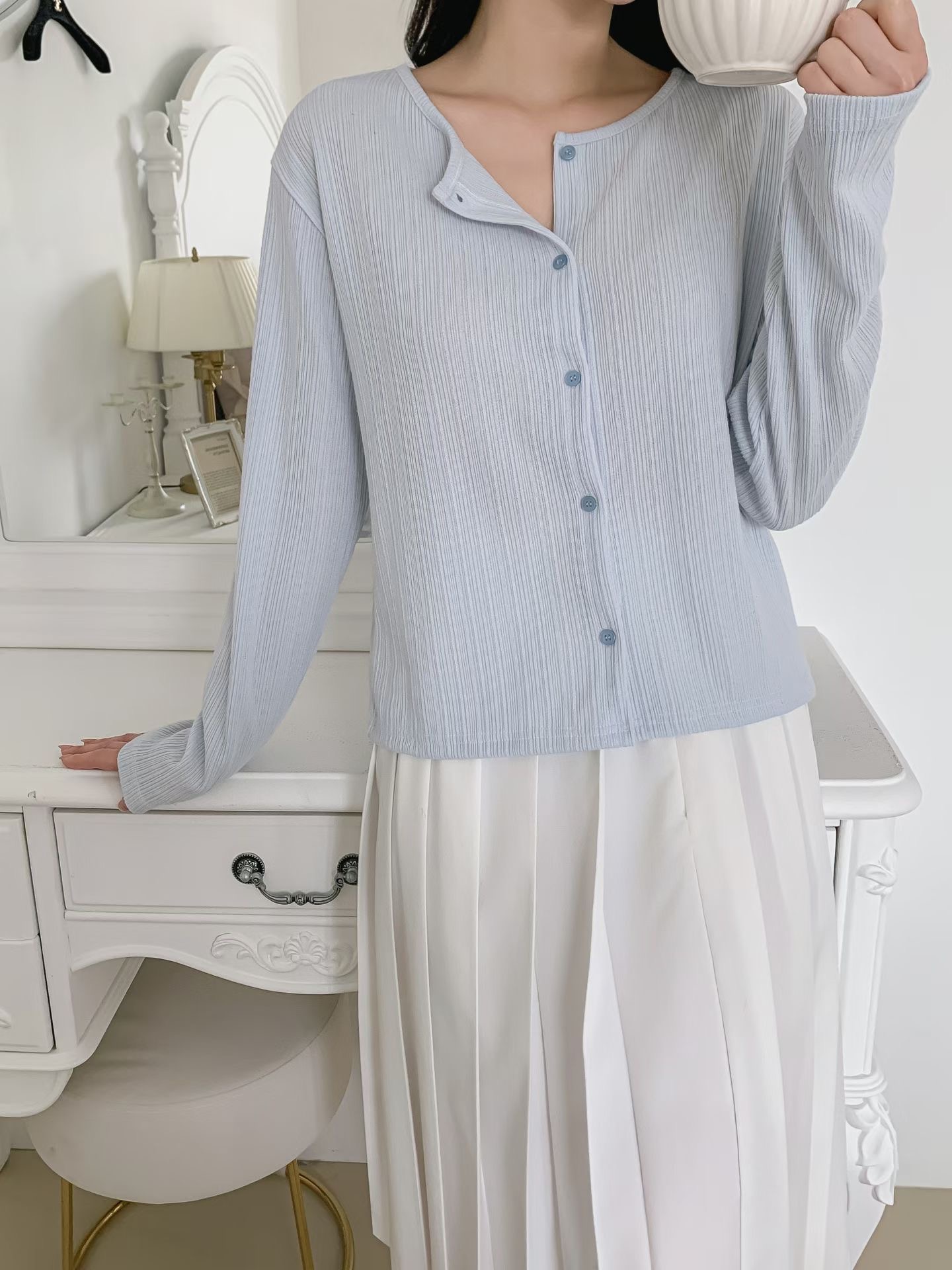 KKANNJUU韓國代購女士新品真品職業26春夏推薦熱賣針織衫KKAMJUU針織衫圖色4