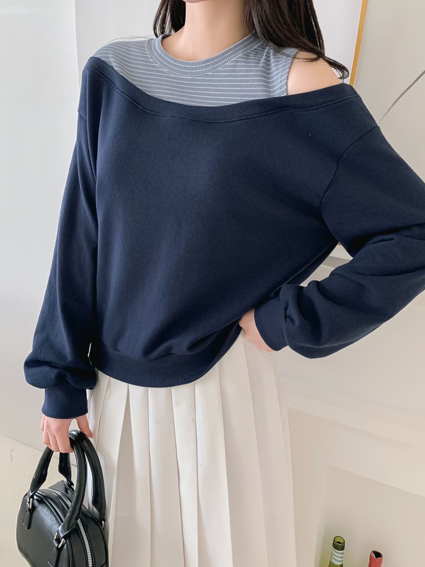 KKANNJUU東大門實拍女裝新款人氣真品熱賣26春夏職業長袖T恤KKAMJUU長袖T恤圖色3