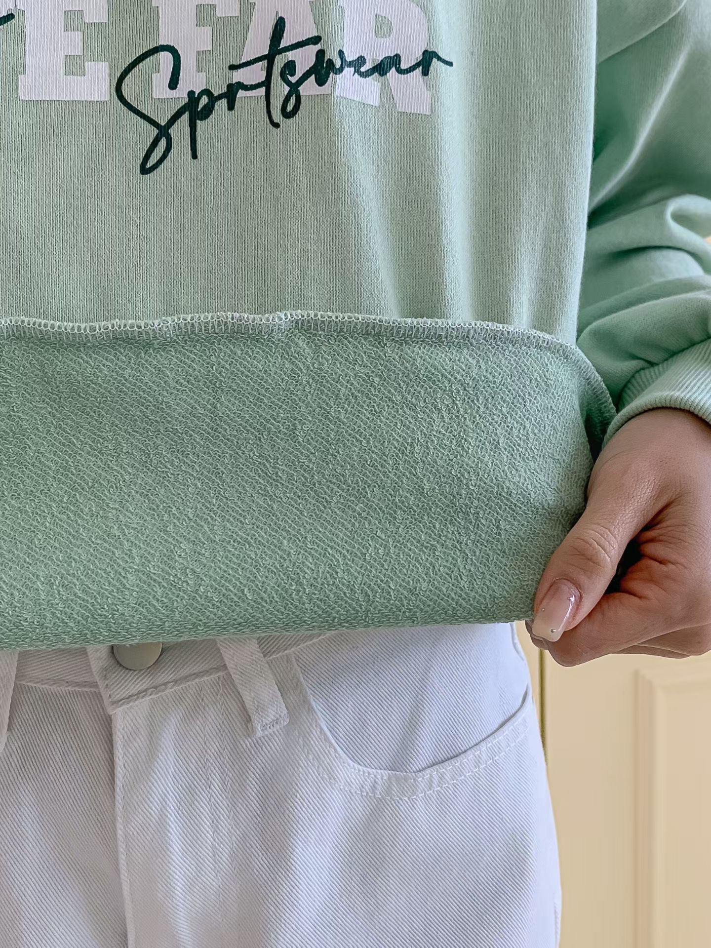 KKANNJUU東大門實拍女士新款職業時尚26春夏休閑人氣衛衣KKAMJUU衛衣