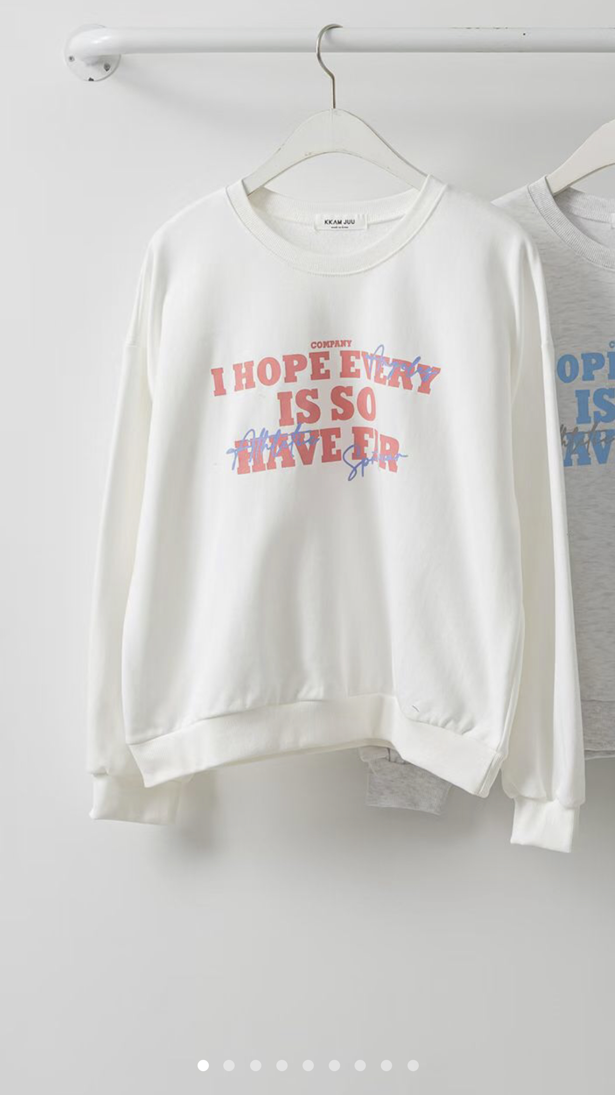 KKANNJUU東大門實拍女士新款職業時尚26春夏休閑人氣衛衣KKAMJUU衛衣圖色1