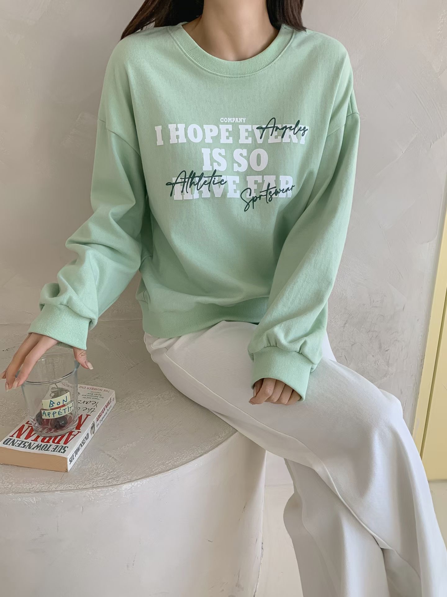 KKANNJUU東大門實拍女士新款職業時尚26春夏休閑人氣衛衣KKAMJUU衛衣圖色3