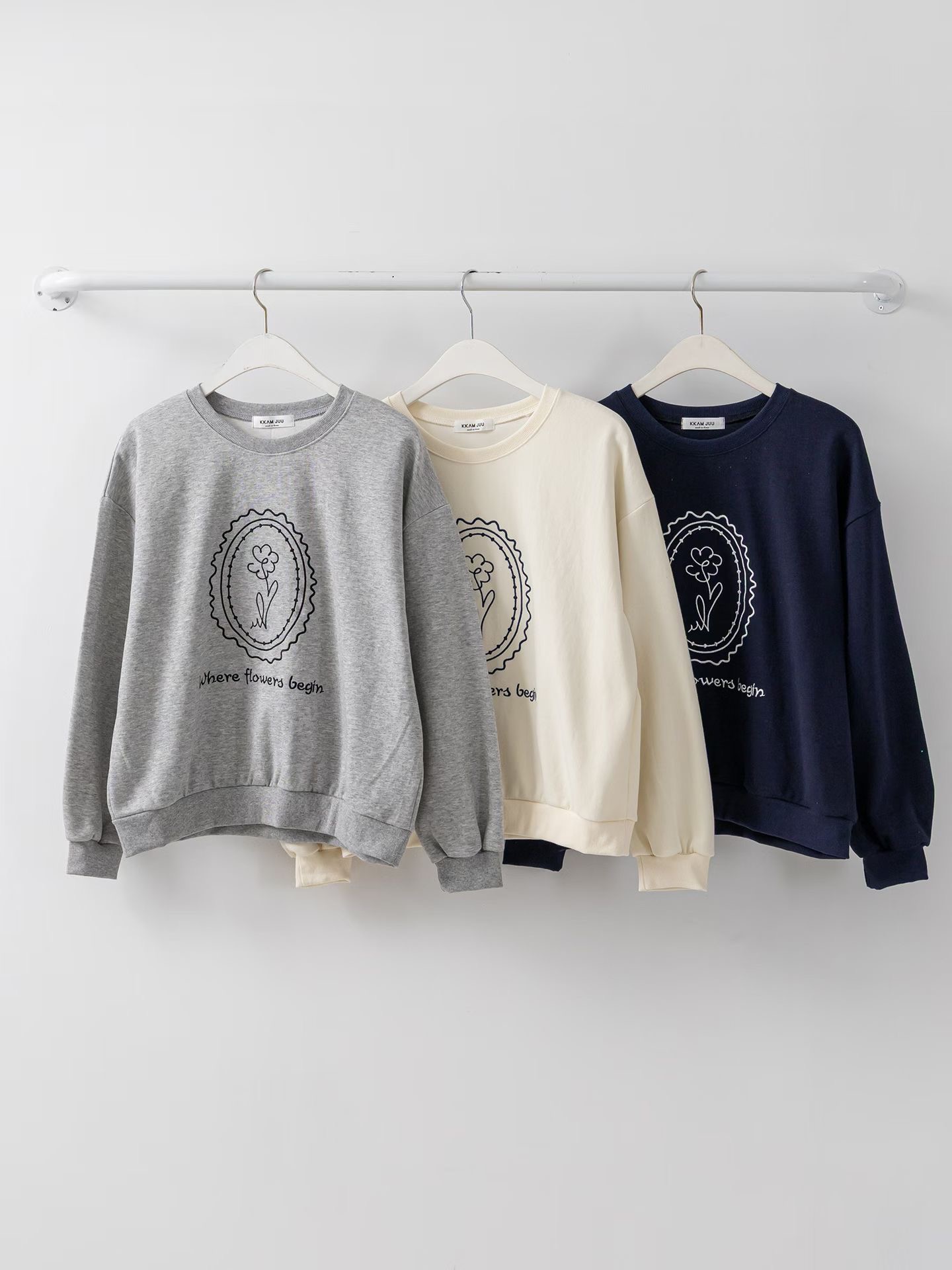 KKANNJUU韓國直郵女士新品推薦時尚人氣熱賣職業真品衛衣KKAMJUU衛衣