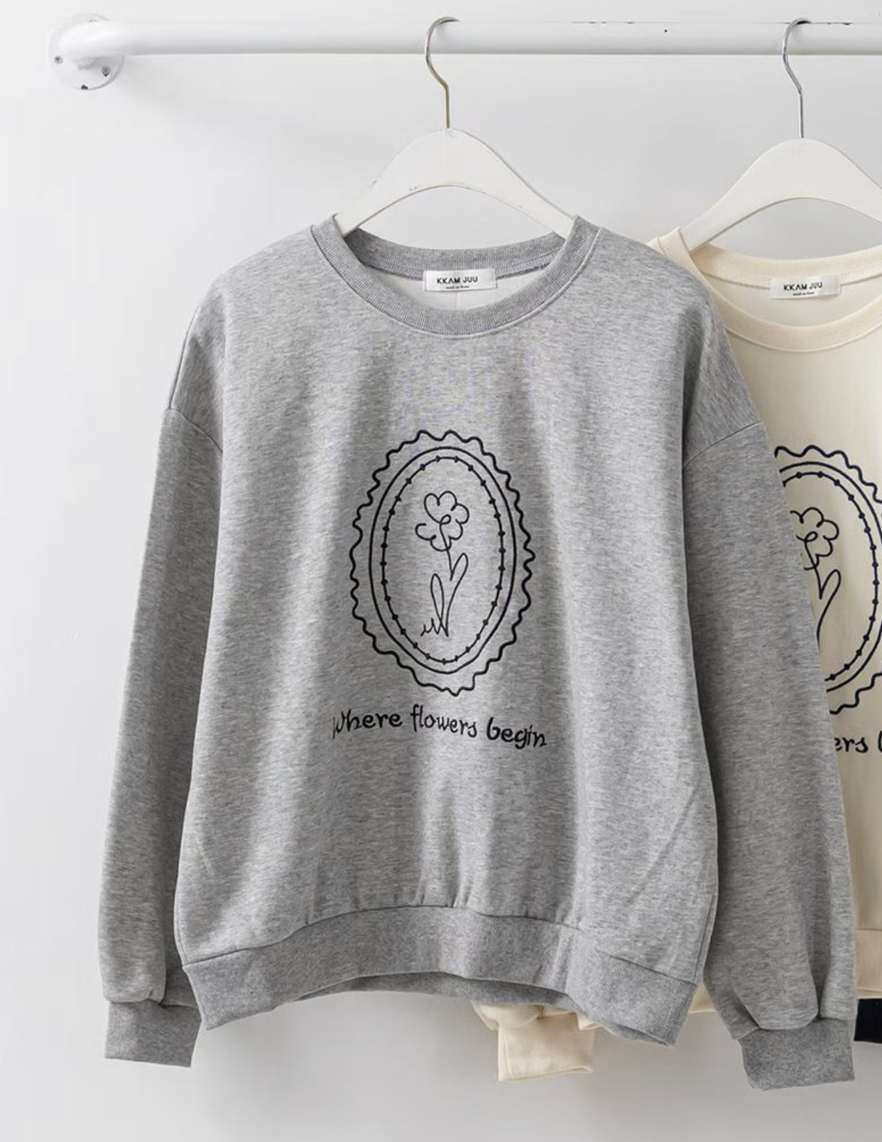 KKANNJUU韓國直郵女士新品推薦時尚人氣熱賣職業真品衛衣KKAMJUU衛衣圖色1