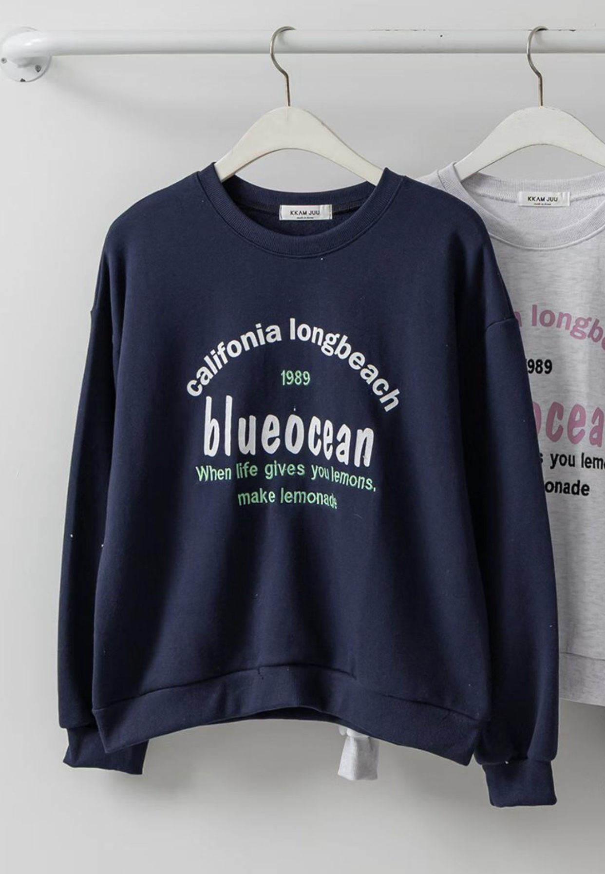 KKANNJUU韓國代購女裝新品推薦人氣時尚熱賣真品職業衛衣KKAMJUU衛衣圖色1