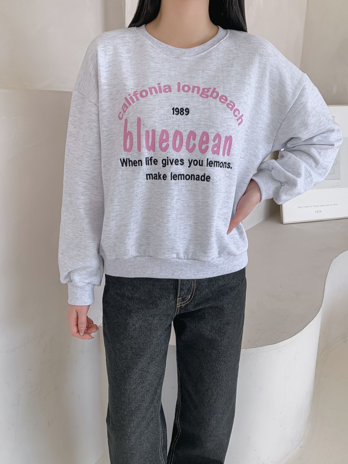 KKANNJUU韓國代購女裝新品推薦人氣時尚熱賣真品職業衛衣KKAMJUU衛衣圖色2