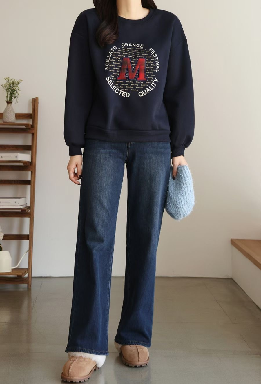 KKANNJUU東大門實拍女裝新品人氣熱賣推薦休閑真品職業衛衣KKAMJUU衛衣