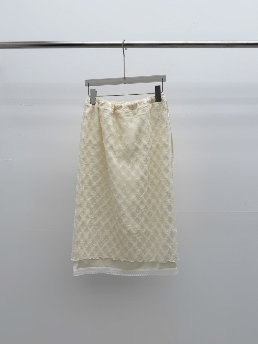 SEARE/PRETZEL韓國代購女士新款26春夏半身裙中短裙荷葉邊SEARE/PRETZEL半身裙/中短裙