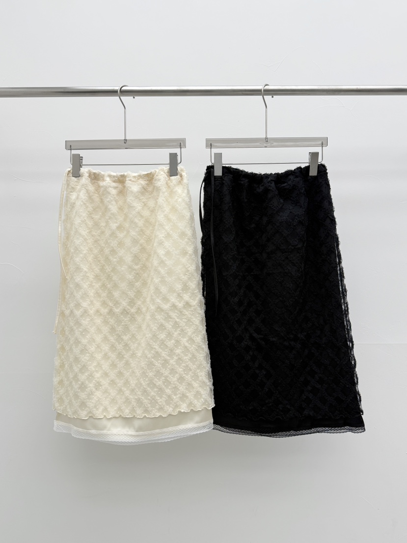 SEARE/PRETZEL韓國代購女士新款26春夏半身裙中短裙荷葉邊SEARE/PRETZEL半身裙/中短裙