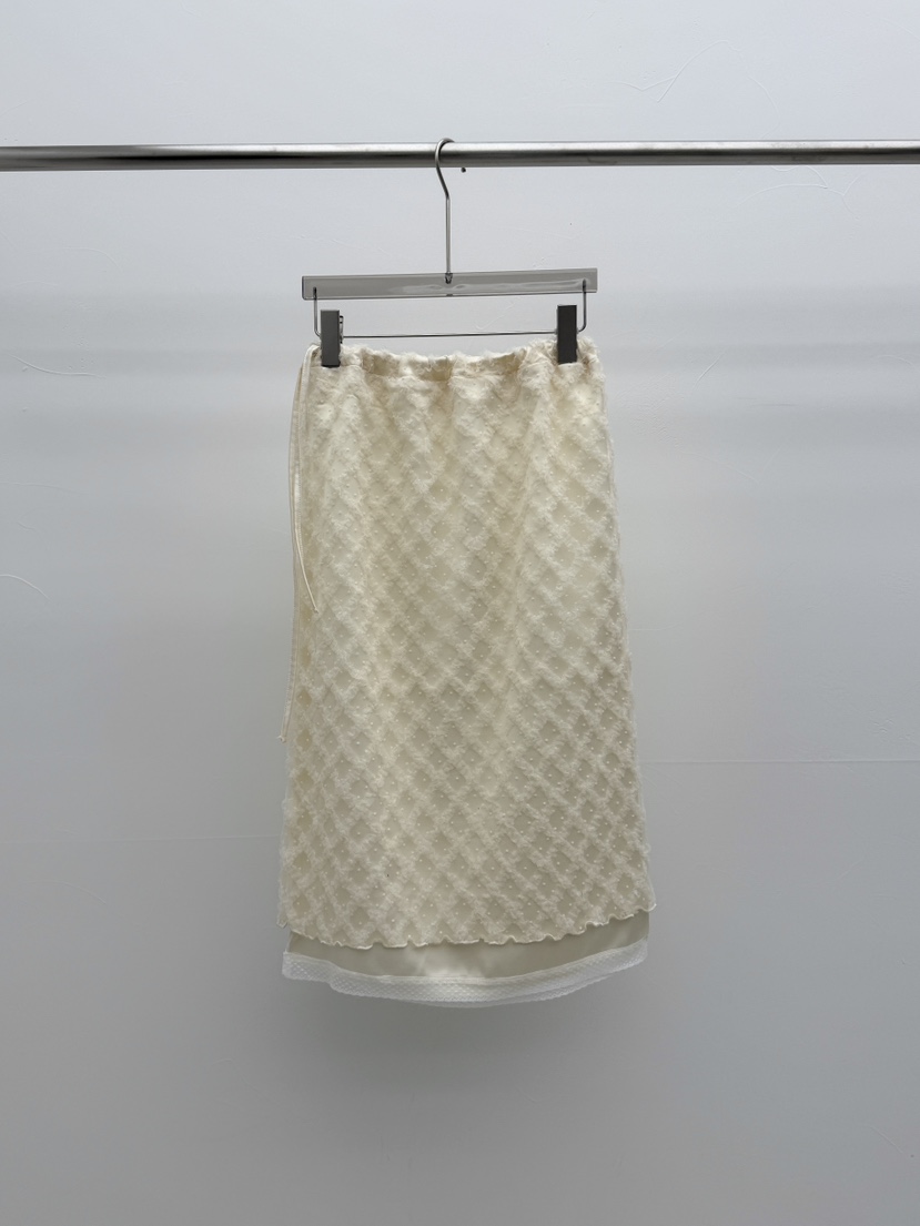 SEARE/PRETZEL韓國代購女士新款26春夏半身裙中短裙荷葉邊SEARE/PRETZEL半身裙/中短裙圖色1