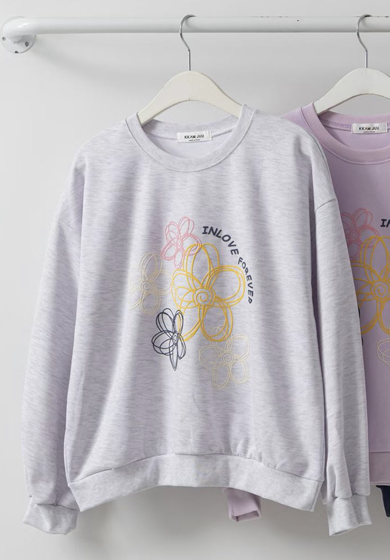 KKANNJUU東大門實拍女士新款26春夏休閑人氣熱賣真品衛衣KKAMJUU衛衣圖色1